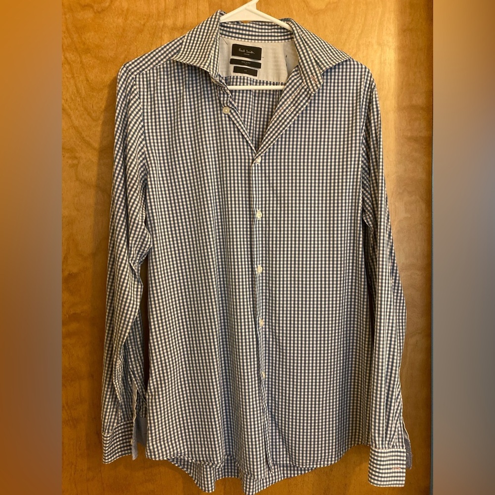 PAUL SMITH Dress Shirt Men's Button Down Shirt Slim Fit Multicolor Checkered